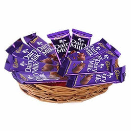 gift basket of cadbury chocolates