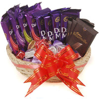 gift basket of cadbury chocolates