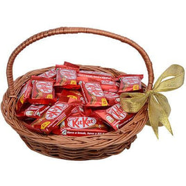 gift basket of kitkat chocolate bars